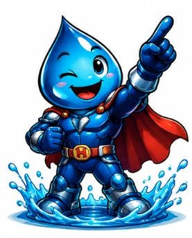 Pure Flow Aqua mascot